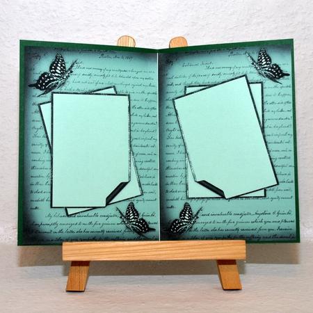 Very Vintage Card Bases in Green by Jackie Bullock