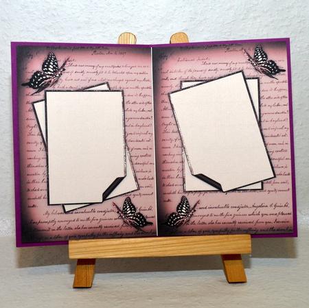 Very Vintage Card Bases in Pink by Jackie Bullock