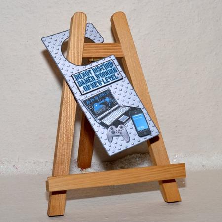 Gamer Door Hanger with Decoupage by Jackie Bullock