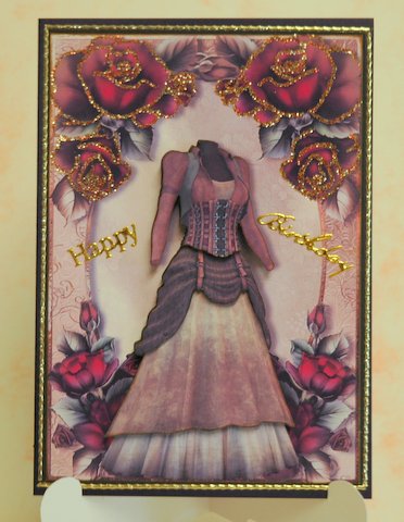 Steampunk Victorian Dress & Roses by Jackie Bullock