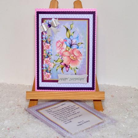 Topper with Verse and Roses  by Jackie Bullock