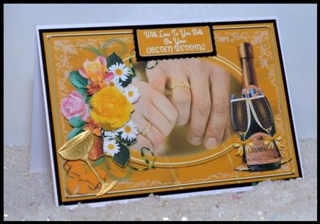 Golden Wedding Champagne by Jackie Bullock