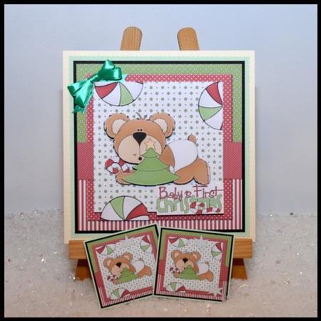 Baby Boy First Christmas Mini Kit by Jackie Bullock