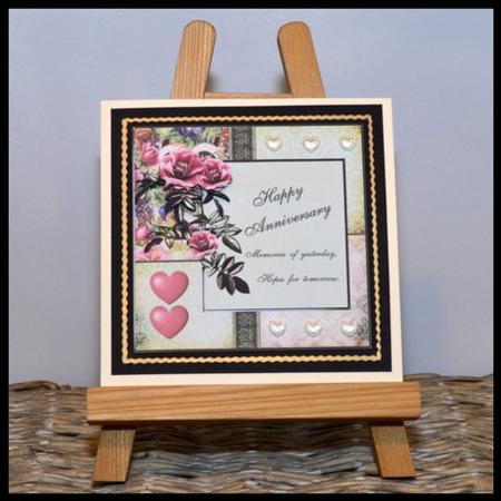 Happy Anniversary Vintage Topper Set by Jackie Bullock