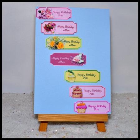Mum Birthday Sentiment Labels by Jackie Bullock