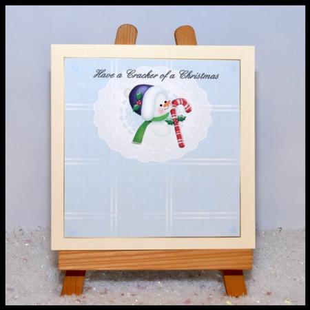 Christmas Cracker - Baby Snowman Insert by Jackie Bullock