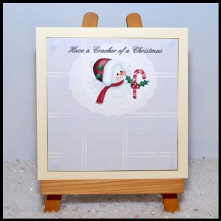Christmas Cracker - Baby Snowgirl Insert by Jackie Bullock