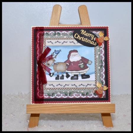 Yo Ho Ho - 7 x 7" Card Front + Pyramid by Jackie Bullock