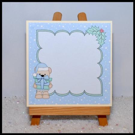 8 x 8 Christmas Livvy Bear's Presents Insert by Jackie Bullock