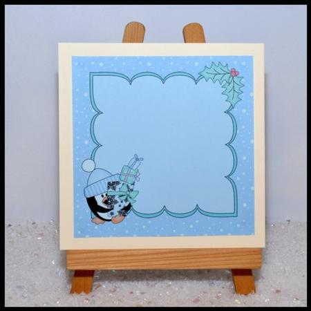 8 x 8 Christmas Pip Penguin's Presents Insert by Jackie Bullock
