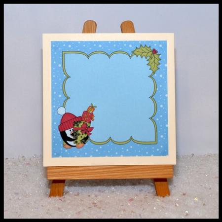 8 x 8 Christmas Pip Penguin's Presents Insert by Jackie Bullock