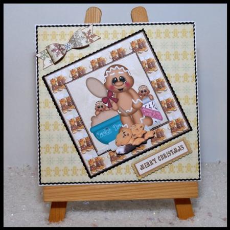 Christmas Ginger Baking Topper with Layers by Jackie Bullock