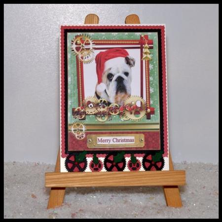 Bull Dog Steampunk Chrismas Wishes by Jackie Bullock