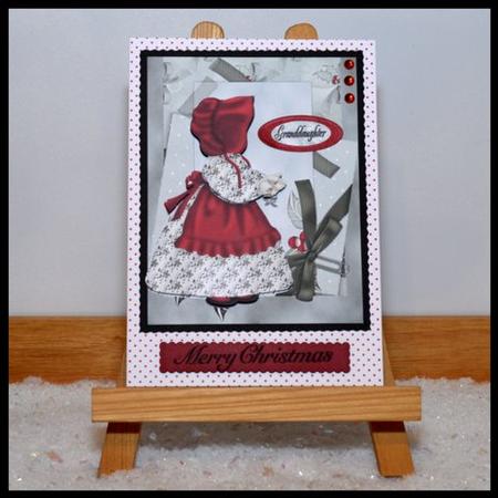Sunbonnet Sue Christmas Card by Jackie Bullock