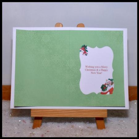 Christmas Kitten Insert by Jackie Bullock