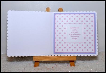Baby Daughter 8x8ins Insert by Jackie Bullock