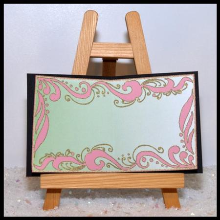 Blank Insert with Swirly Border 2 by Jackie Bullock