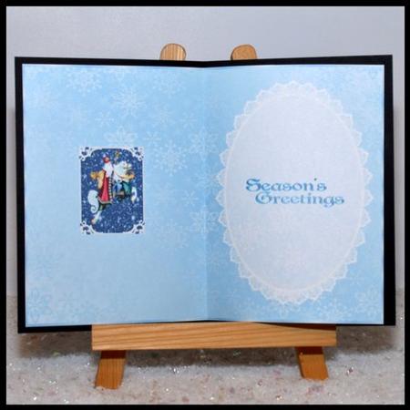 Magical Christmas Greetings Insert 2 by Jackie Bullock