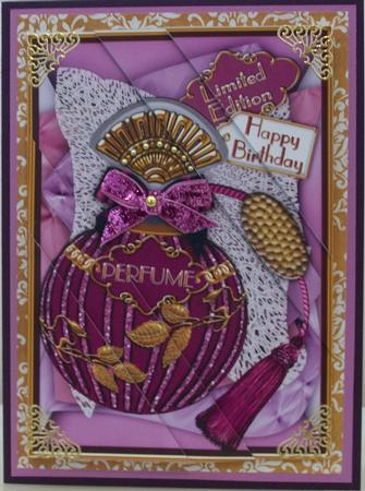 Amethyst Perfume Birthday 7x5in Triangle Duo Corner Stacker by Jackie Comfort