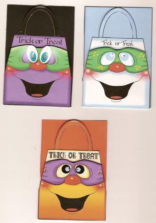 Halloween Trick or Treat Bag Card 3 by Jackie Comfort