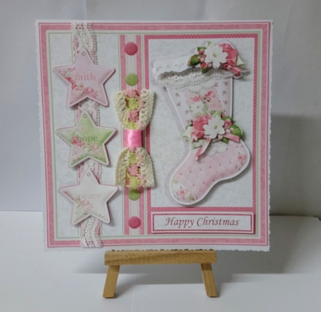 PASTEL CHRISTMAS FLORAL 7.5 Decoupage & Inserts BUMPER KIT by Jackie Odonnell