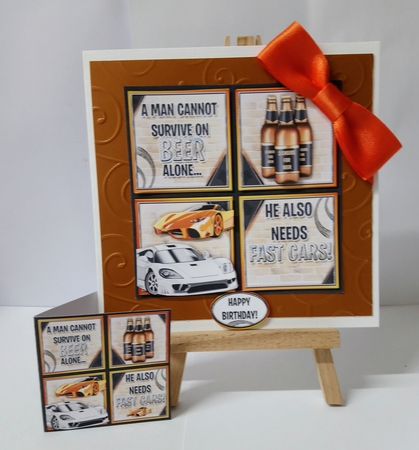A Man Cannot Survive on Beer Alone Bumper Kit by Jackie Odonnell