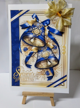 Christmas Vintage Bells in Blue Mini Kit by Jackie Odonnell