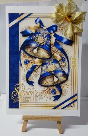 Christmas Vintage Bells in Blue Mini Kit by Jackie Odonnell