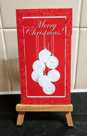Silver baubles money wallet by Jackie Odonnell