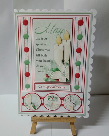 SPIRIT OF CHRISTMAS A5 Decoupage & Insert Mini Kit by Jackie Odonnell