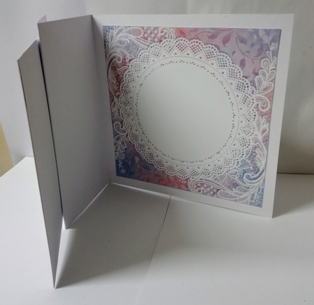 Pink and Blue Christmas 7x7 Insert 2 by Jackie Odonnell