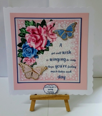 A get well wish with butterflies by Jackie Odonnell