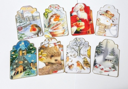 Christmas Gift Tags 3 by Jackie Odonnell