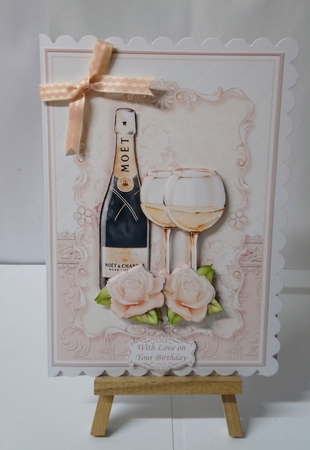 CHAMPAGNE CELEBRATIONS A5 Decoupage & Insert Bumper Kit  by Jackie Odonnell