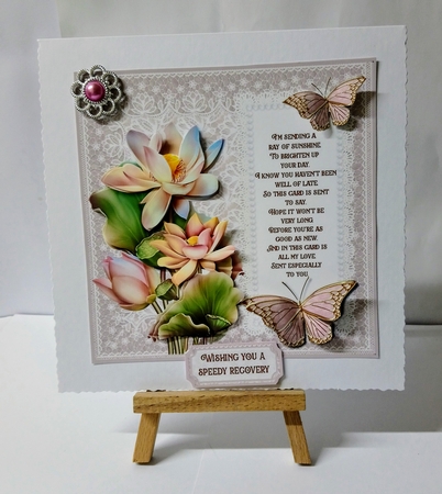 Lotus flower get well by Jackie Odonnell