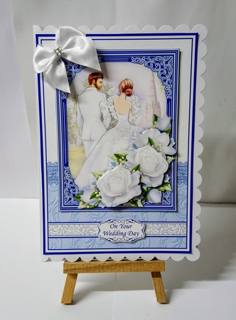 BRIDE & GROOM WEDDING DAY A5 Decoupage & Inserts With Verses Bumper Kit by Jackie Odonnell
