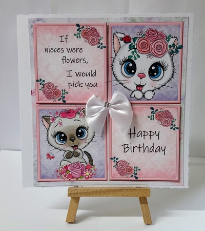 If nieces were flowers, I would pick you Cats 8x8 by Jackie Odonnell