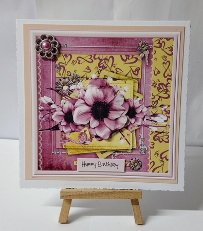 Mothers Anemone 7x7 card by Jackie Odonnell