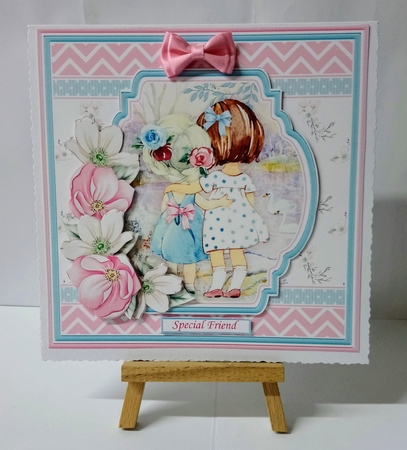 CUTE GIRLS & FLOWERS 7.5 Decoupage & Inserts Bumper Kit by Jackie Odonnell