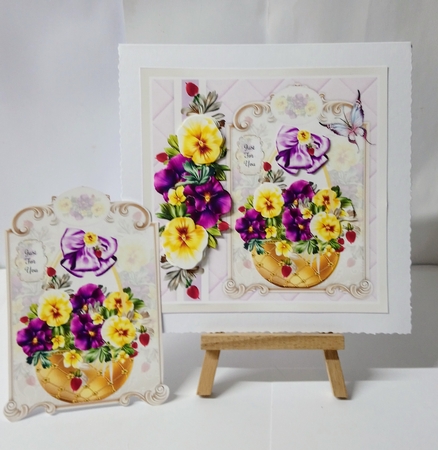 Pansy Basket Mini Page Kit by Jackie Odonnell