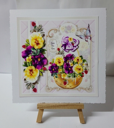 Pansy Basket Mini Page Kit by Jackie Odonnell