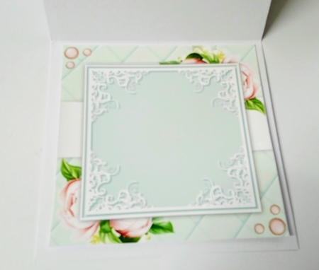 Beautiful Blue & Pink Peony Insert 3 8x8 by Jackie Odonnell