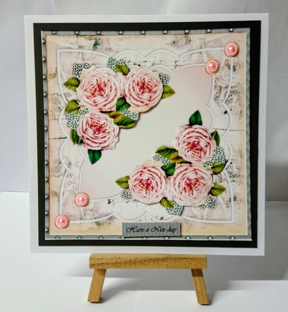 Pink Vintage Roses Mini Kit by Jackie Odonnell