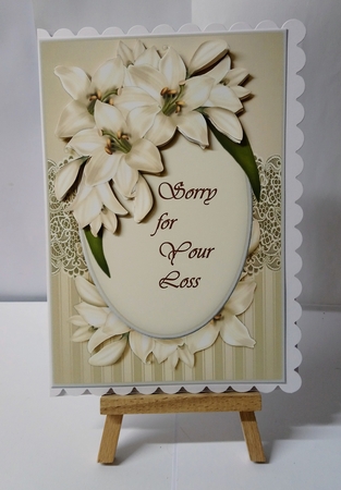 A5   Sorry For Your Loss   Yvory Lilies by Jackie Odonnell