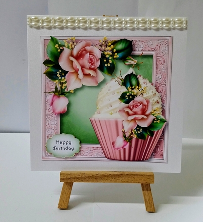 Downton Decor Cupcake 8x8 by Jackie Odonnell