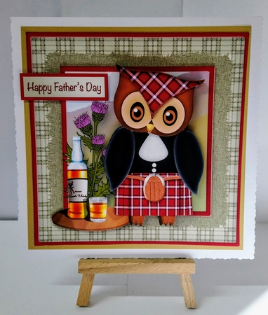 Wee McOwl - Decoupage Card Mini Kit by Jackie Odonnell