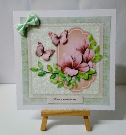 Vintage Flowers & Butterflies 2 by Jackie Odonnell
