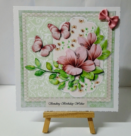 Vintage Flowers & Butterflies 4 by Jackie Odonnell