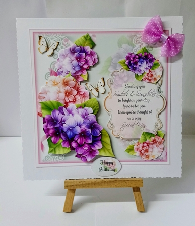 Hydrangea with verse Mini Page Kit by Jackie Odonnell