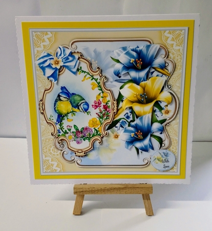 Vintage Bird Scene Mini Page Kit  by Jackie Odonnell